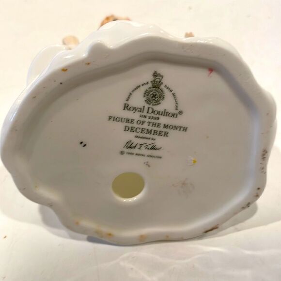 Royal Doulton Figure December Month Victorian HN 3329 Porcelain Figurine - Picture 9 of 10